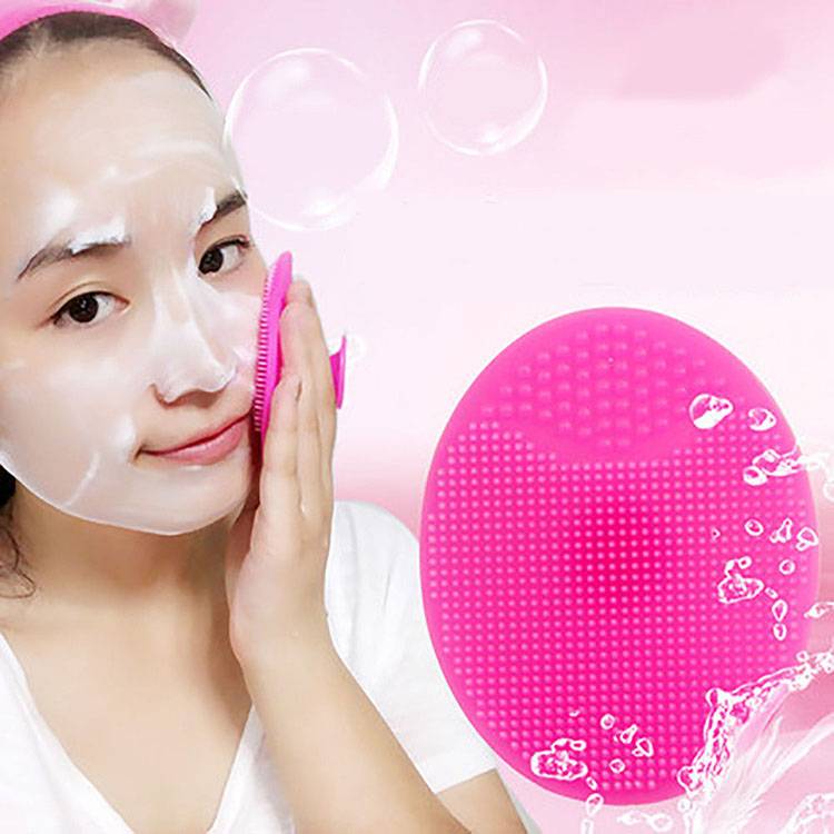 Silicone Face Scrubber Exfoliator Brush Facial Cleaning Precision Pore Cleansing Pad Blackheads Removing Baby Shower Brush